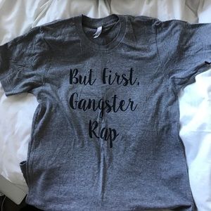 But first, gangster rap t shirt